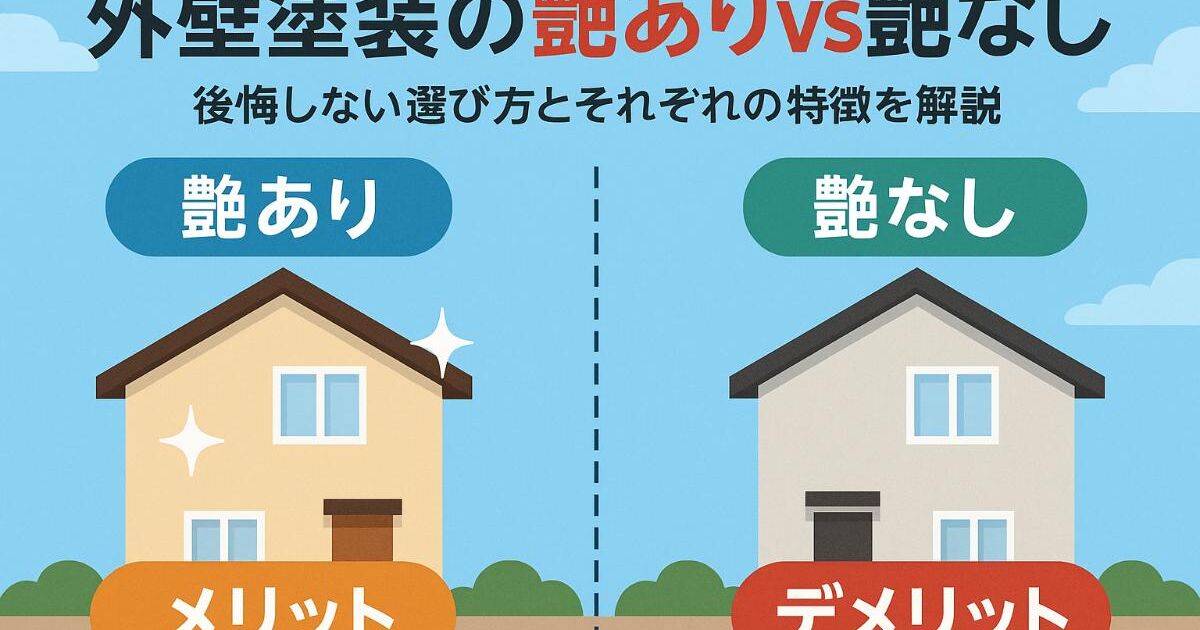 外壁塗装の艶ありと艶なしの違いを徹底比較！後悔しない選び方とメリット・デメリット解説 | コラム | ブログ | 千葉で外壁塗装なら【株式会社 ...