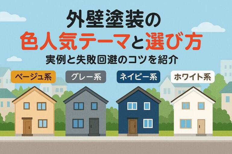 10外壁塗装 色 人気