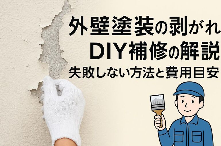 06 外壁塗装 剥がれ 補修 diy